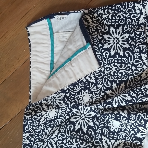 J crew flat front chino shorts blue floral size 0 - Picture 5 of 6